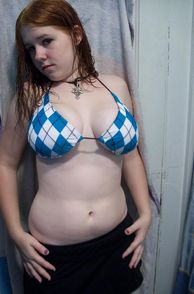 Redhaired Chubby Teen Girlfriend Teasing